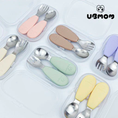 Load image into Gallery viewer, UBMOM  Stainless Spoon Fork Case Set (multi color choices)