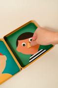 Load image into Gallery viewer, PETIT COLLAGE Funny Faces Magnetic Play Set 16.5X16.5X2.5CM