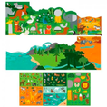 Load image into Gallery viewer, PETIT COLLAGE My Animal World Sticker Activity Set
