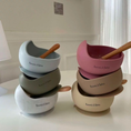 Load image into Gallery viewer, Kawaii&Born Kids BPA-free Food-safe Silicone Bowl and Spoon Multi color