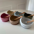 Load image into Gallery viewer, Kawaii&Born Kids BPA-free Food-safe Silicone Bowl and Spoon Multi color