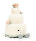 Load image into Gallery viewer, JELLYCAT AMUSEABLES WEDDING CAKE WHITE 19X19X28CM