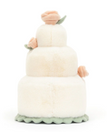 Load image into Gallery viewer, JELLYCAT AMUSEABLES WEDDING CAKE WHITE 19X19X28CM