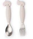 Load image into Gallery viewer, Done by Deer Easy-Grip Spoon 2 Piece Set (Powder/Blue)