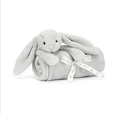 Load image into Gallery viewer, Jellycat Bashful Silver Bunny Blankie
