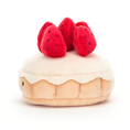 Load image into Gallery viewer, JELLYCAT PRETTY PATISSERIE TARTE AUX FRAISES 9CM