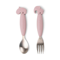 Load image into Gallery viewer, Done by Deer Easy-Grip Spoon 2 Piece Set (Powder/Blue)