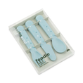 Load image into Gallery viewer, Done by Deer Foodie Happy Dots Cutlery Set (Powder/Blue/Green)