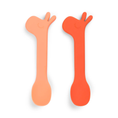 Load image into Gallery viewer, Done by Deer Silicone Spoon Lalee 2 Pack (Powder/Blue/Green/Papaya)