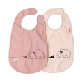 Load image into Gallery viewer, Done by Deer Velcro Bibs 2 Pack (Sand/Powder/Blue)