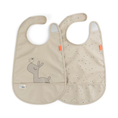 Load image into Gallery viewer, Done by Deer Velcro Bibs 2 Pack (Sand/Powder/Blue)