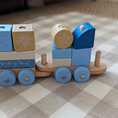 Load image into Gallery viewer, Moover Toys Essentials Block Train Blue