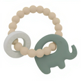 Load image into Gallery viewer, PLAYGROUND Silicone Elephant Teether - Sage