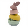 Load image into Gallery viewer, PLAYGROUND Silicone Pear Stacking Puzzle