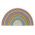 Load image into Gallery viewer, PLAYGROUND Silicone Rainbow Puzzle - Rose