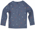 Load image into Gallery viewer, TOSHI SWIM KIDS RASHIE HALF ZIP LONG SLEEVE BIG BLUE
