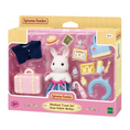 Load image into Gallery viewer, SYLVANIAN FAMILIES WEEKEND TRAVEL SET WITH SNOW RABBIT MOTHER
