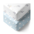 Load image into Gallery viewer, Living Textiles Cot Fitted Sheet 2pk