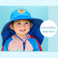 Load image into Gallery viewer, Lemonkids hat-sunhat-Star blue-Lion (Size M)