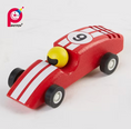 Load image into Gallery viewer, Wooden Racing Toy Car Pin Toy