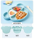 Load image into Gallery viewer, Bear Silicone Suction Food Plate with Silicone Lid S