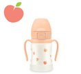 Load image into Gallery viewer, Grosmimi stainless straw cup 200ml/300ml Peach Flower