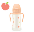 Load image into Gallery viewer, Grosmimi stainless straw cup 200ml/300ml Peach Flower