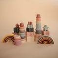 Load image into Gallery viewer, MUSHIE Rainbow Stacker Toy