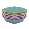 Load image into Gallery viewer, PLAYGROUND Bath Toys 6pk Silicone Origami Bath Boats