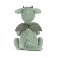 Load image into Gallery viewer, JELLYCAT BASHFUL DRAGON ORIGINAL (MED) GREEN 9X12X31CM