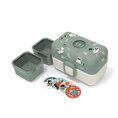 Load image into Gallery viewer, Monbento Tresor Graphic Kids's Bento Box- Green Raccoon