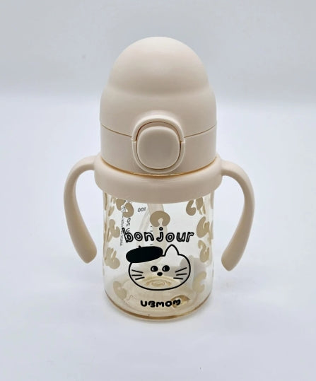 UBMOM  BONJOUR CAT PPSU STRAW CUP 200ML /280ml