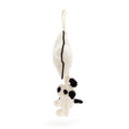 Load image into Gallery viewer, Jellycat Bashful Black & Cream Puppy Musical Pull 6x20x30cm