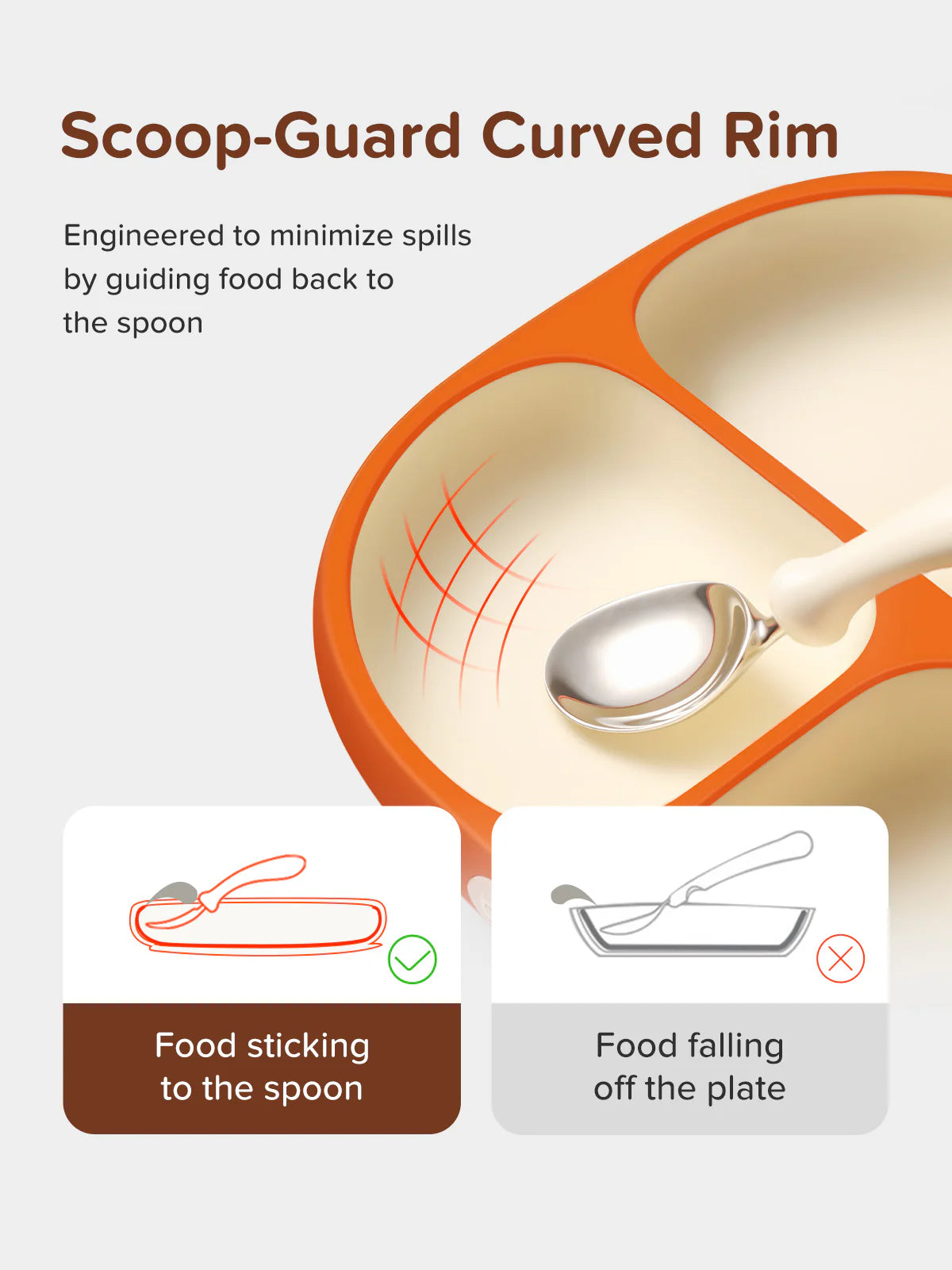 Thyseed Liquid Silicone Baby Feeding Plate