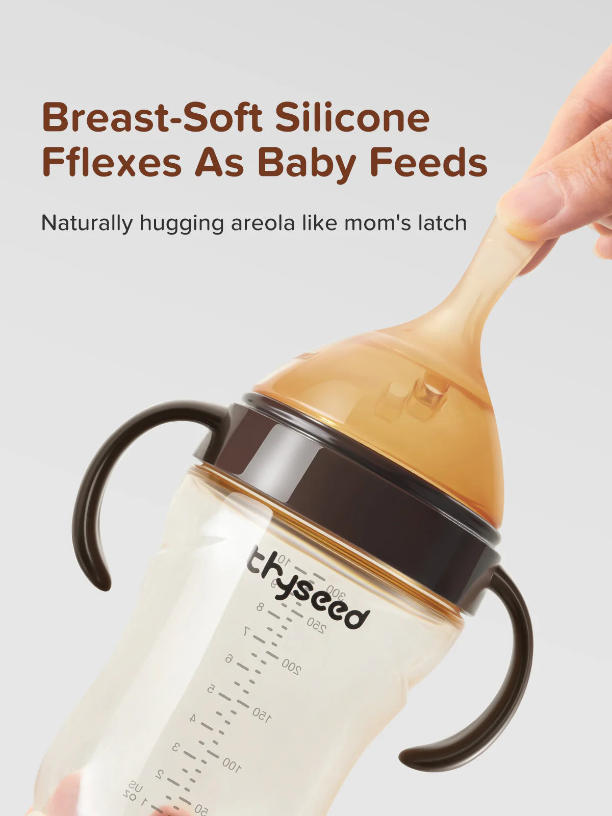 Thyseed PPSU Baby Bottle with Handles 300ml