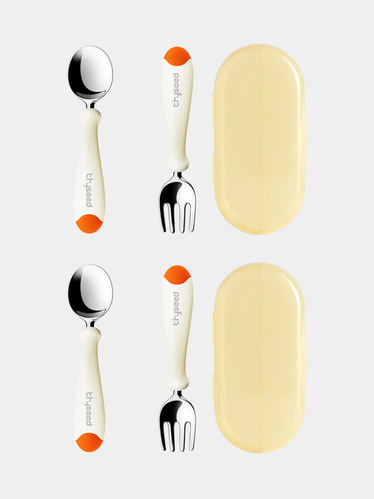 Thyseed 3D Stainless Steel Flatware Set