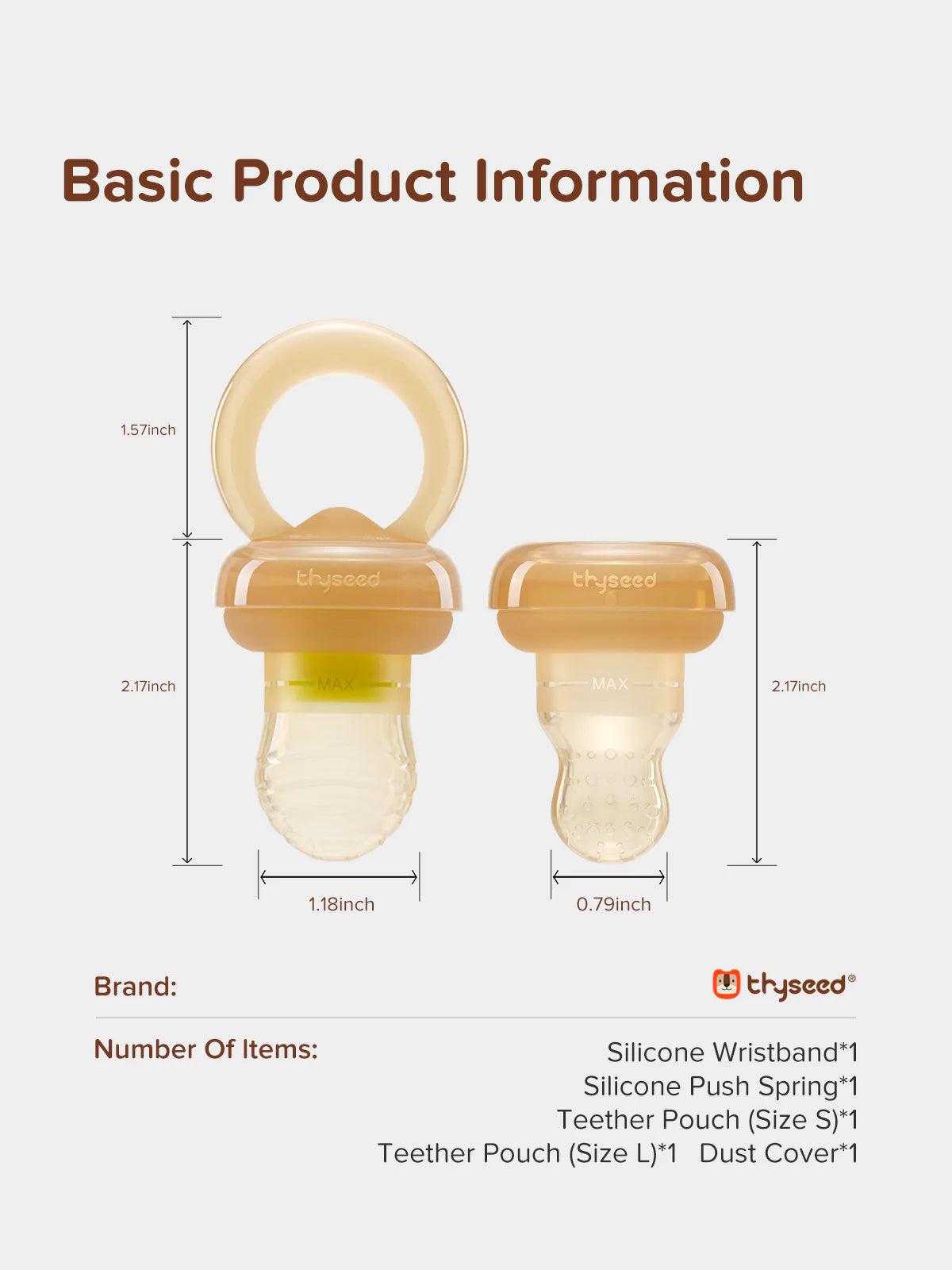 Thyseed Baby Breastmilk Frozen Feeder Set
