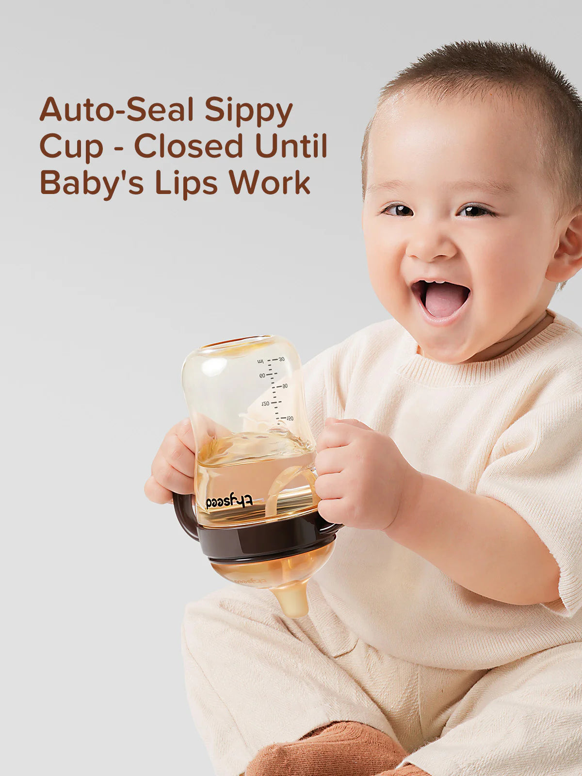 Thyseed Natural PPSU Spout Sippy Cup 10oz/300ml (Handle Edition）