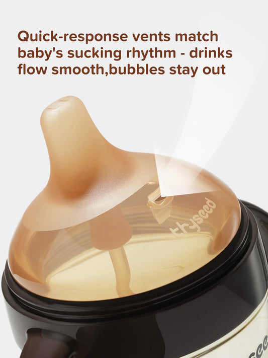 Thyseed Natural PPSU Spout Sippy Cup 10oz/300ml (Handle Edition）