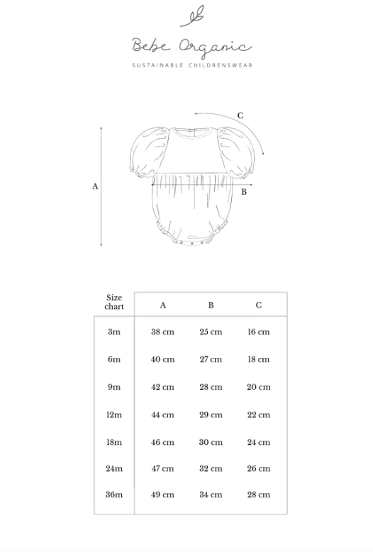 Bebe Organic Amina Romper Biscuit Seersucker