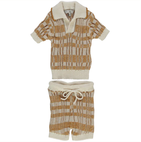 Bebe Organic Milo Set Natural stripe 18M 100% organic cotton