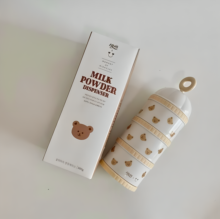 Dot to dot Milk Powder Dispenser Brown Bear