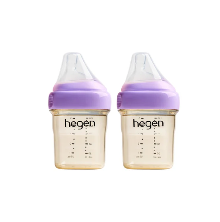 Hegen Pcto™ 150ml/5oz Feeding Bottle PPSU, 2 pack - Purple