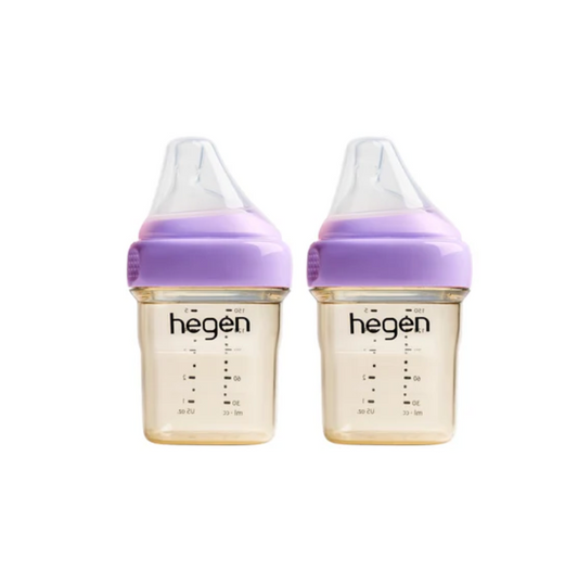 Hegen Pcto™ 150ml/5oz Feeding Bottle PPSU, 2 pack - Purple