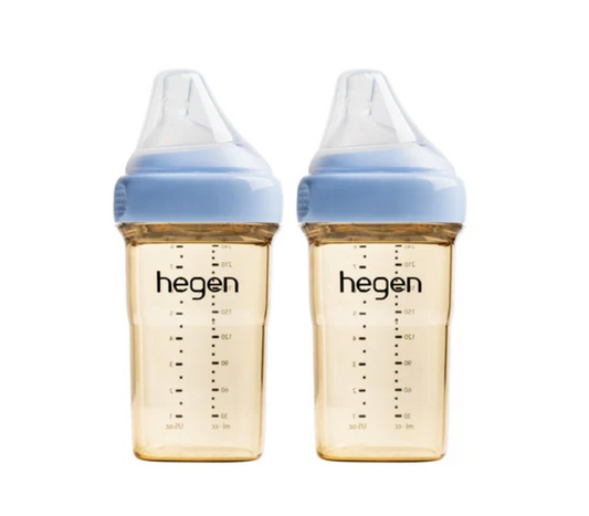 Hegen Pcto™ 240ml/8oz Feeding Bottle PPSU, 2 pack - Blue