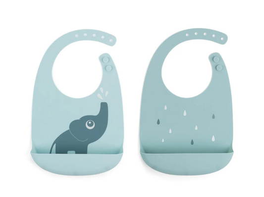 Done by Deer Silicone Bib 2 Pack