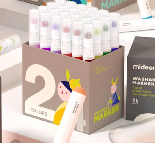 Mideer WASHABLE MARKER 24colors