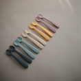 Load image into Gallery viewer, Mushie Silicone Feeding Spoons 2-Pack
