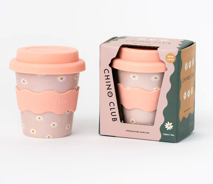 Pink Daisy Babychino Cup 4oz