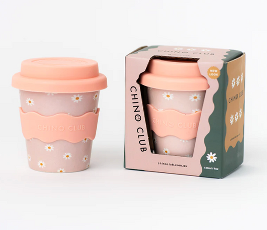 Pink Daisy Babychino Cup 4oz